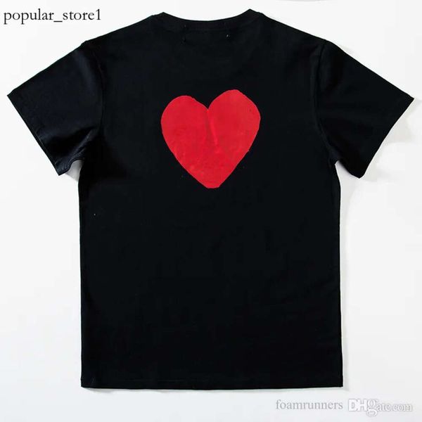 cdgs Herren T-Shirt Designer Red Commes Heart Damen Garcons S Badge Des Quanlity Ts Baumwolle Cdg Stickerei Kurzarm 765