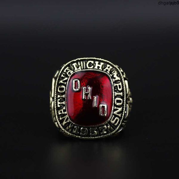 Qfx5 Designer Comemorativo Ring Band Rings 1957 Ohio State University Buckeye National Football Championship Ring Di0c