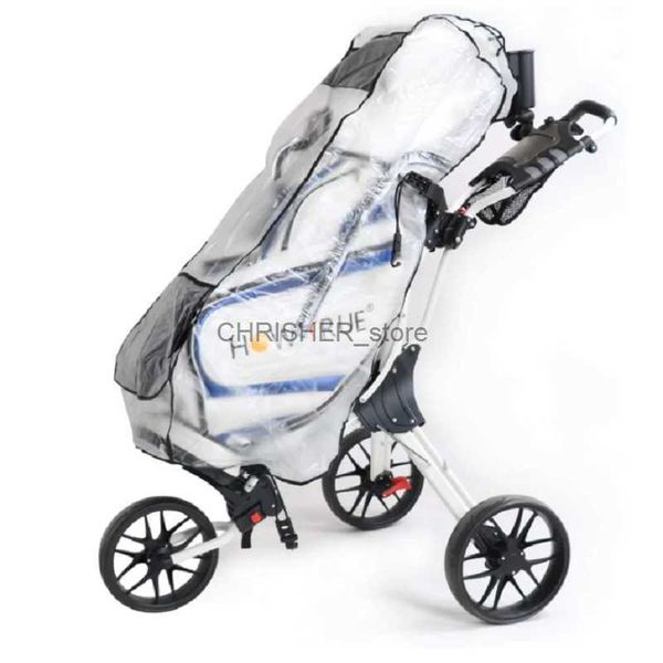 Golftaschen Wasserdichte Golftasche Regenschutzhülle Klare Regenhülle mit Kapuze für Golftasche Golf Push Carts Golf ClubL2402