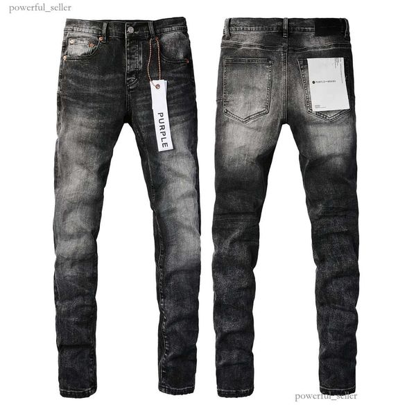 Jeans viola firmati Jeans per uomo Pantaloni moto skinny moda Lavaggio patchwork di lusso Amirs Dot Pantaloni Jeans di marca viola a tutto tondo 375