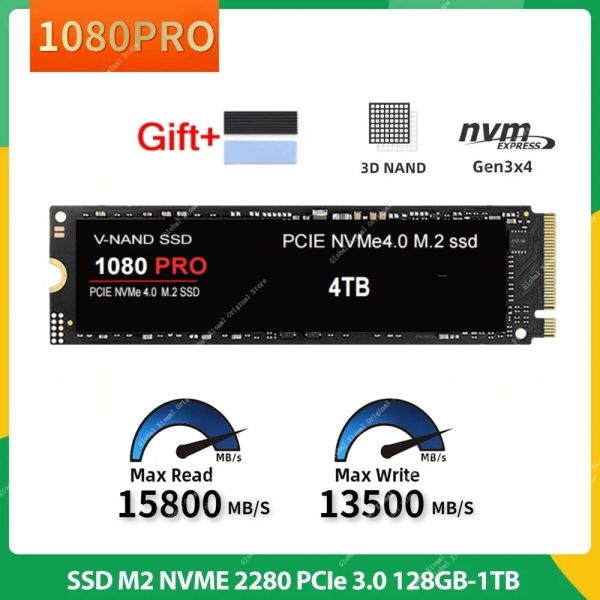 Boxs marca portátil de alta velocidade 1080pro m.2 2280 nvme ssd unidade solidstate interna 8tb 4tb para computador portátil desktop playstation 5