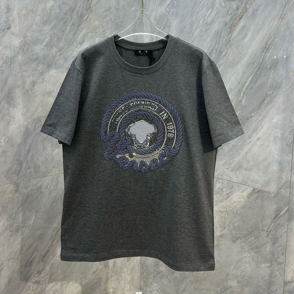 Herren-T-Shirt mit Medusa-Design, verziertes Jahr des Drachen, lockere Mode, Sommer, kurze Ärmel, lässiges Herren-T-Shirt mit Milano-Stempel, Sport-T-Shirts, T-Shirt