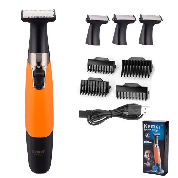 Стволы Kemei Rechargable Electric Shaver Beared Berd Electric Razor Body Trimmer Мужчины для бритья машина для волос.