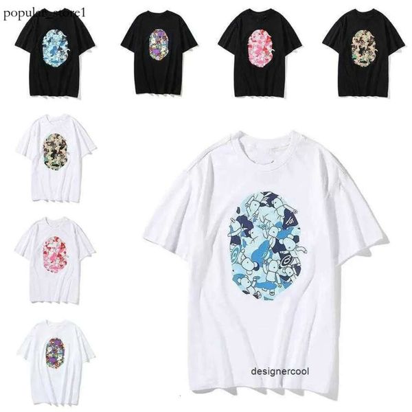 Bape Herren T-Shirt Shark Designer Mann Sommer T-Shirt Quick Dry Fashion Ape Tee T-Shirt Seaside Tees Urlaub Tops Shirts Shorts 637