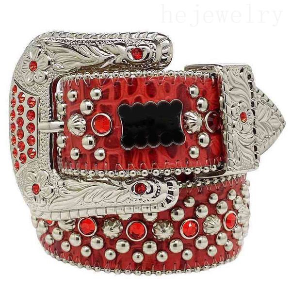 Classico uomo con diamanti Cintura in Sib designer cinture in pelle di alta qualità placcato fibbia in argento ceinture homme affari accessori retrò cintura marrone misura regolabile PJ003 e4