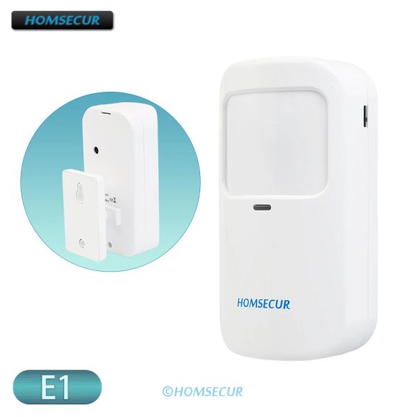 Rilevatore HomeSecur E1 Wireless Petimmune (entro 15 kg) Rilevatore PIR per un sistema di allarme per ladri per la casa a 433 MHz