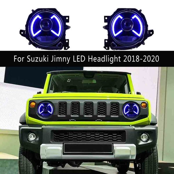 Luce di marcia diurna Streamer Indicatori di direzione per Suzuki Jimny Gruppo faro a LED 18-20 Lampada frontale abbagliante Accessori auto