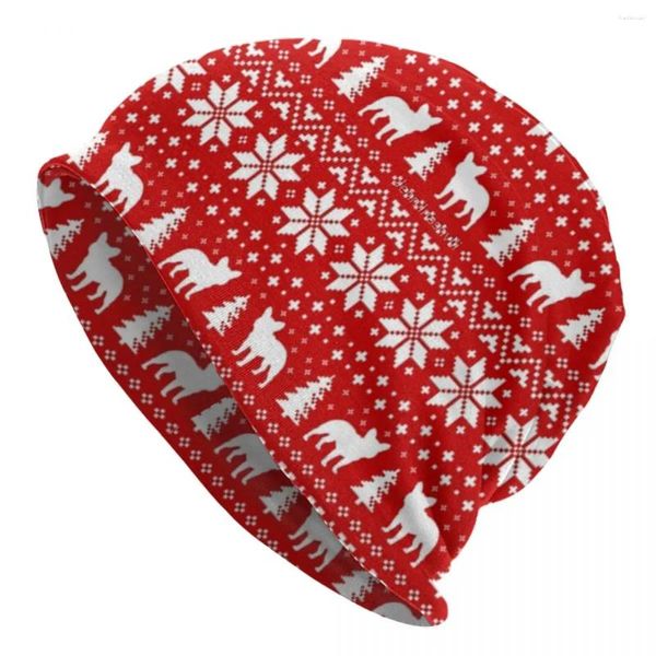 Beretti Cappelli di berretto di Natale Modello completo Caps Funny Men Donne Skullies Outdoor Beanies Inverno Elastico personalizzato