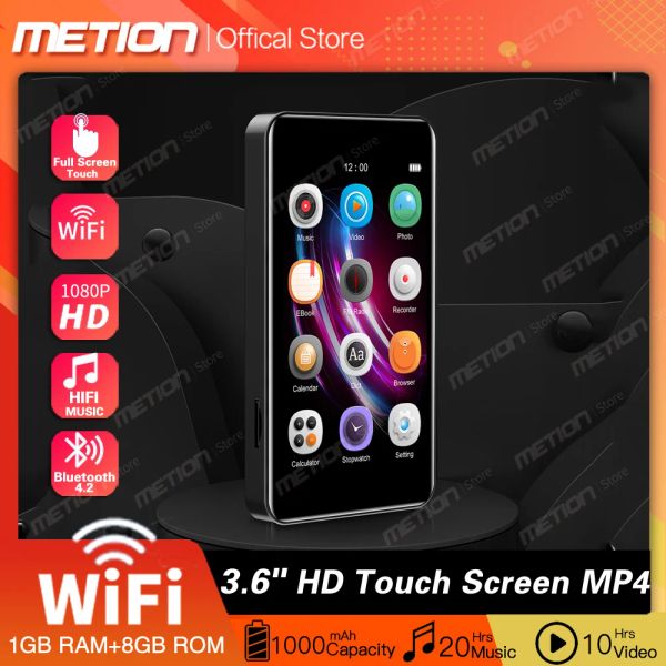 Oyuncular 2022 WiFi Android Mp3 MP4 Oyuncu Bluetooth Tam Dokunmatik Ekran 3.6 