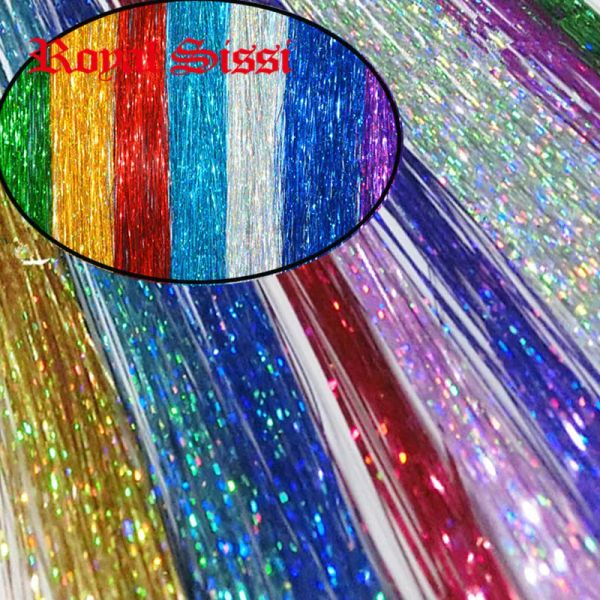 Köder 10 Packs Fliege Binden von Flashabou Tinsel 10 Farben verschiedene flache glitzernde Kristallblitzlastel Fliegenfischerherl -Köder Bindungsmaterial