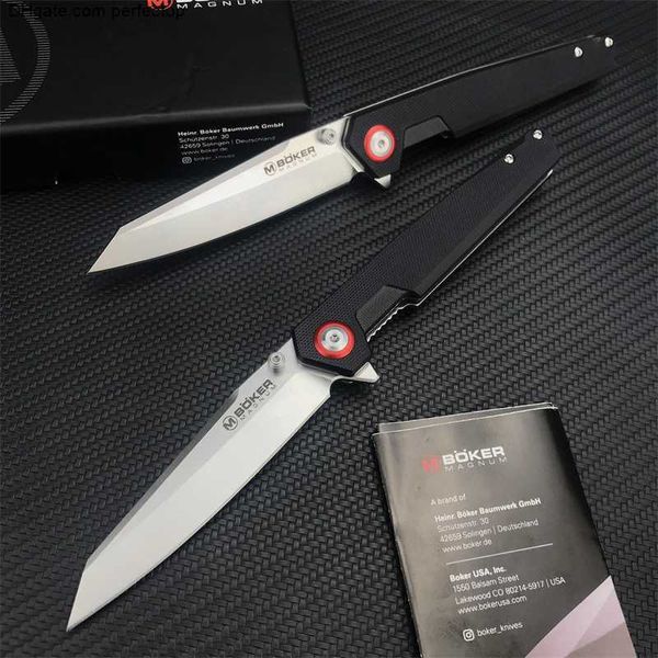 Лезвие Boker Складной нож Шлифовальный нож 440B Лезвие G10 Ручки Открытый тактический охотничий EDC Боевые ножи Отличные режущие инструменты 3300 15535 940