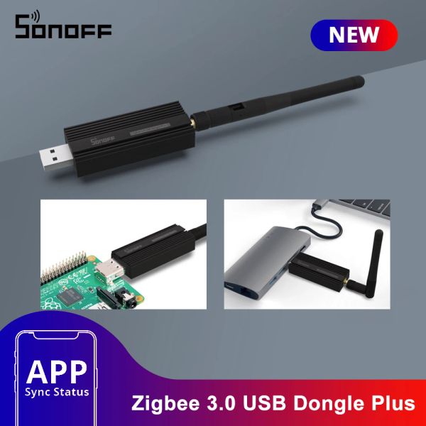 Controle sonoff zb donglep zigbee 3.0 usb dongle plus sem fio zigbee gateway analisador zigbee2mqtt captura de interface usb com antena