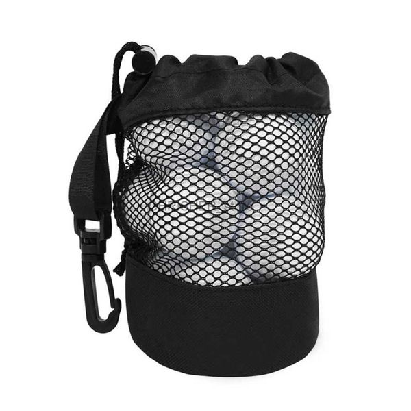 Golftaschen Golfballtaschen Nylonnetz Balltasche Mesh Stuff Sack Kordelzugtasche für Tennisbälle Fitnessstudio Dusche Waschen Spielzeug 16,5 x 14 cm L2402