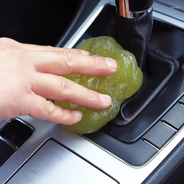 Soluções de lavagem de carro gel de limpeza slime super limpo lama argila ferramenta de teclado de computador portátil cola removedora de poeira pegajosa para ventilação