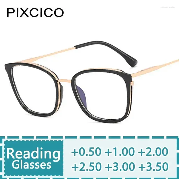 Güneş Gözlüğü R56863 Kadınlar TR90 Presbyopic Glasses Moda Bahar Menteşe Okuma Gözlükler Dioptrik 50 150 300 Reçeteli Gözlük