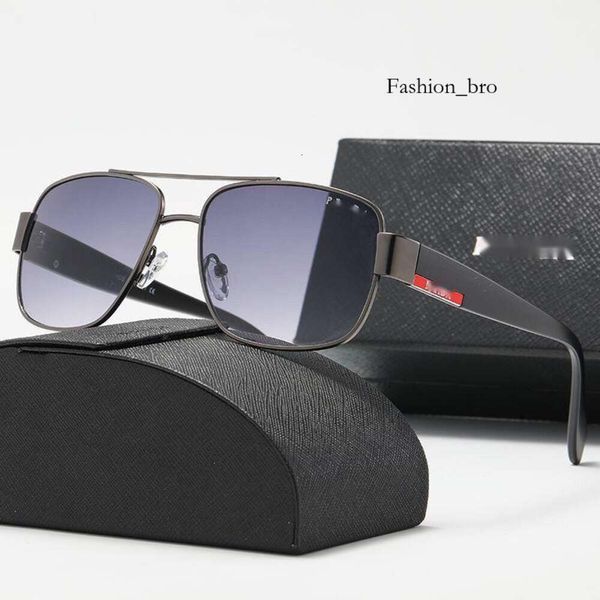 Luxuriöse PPDDA-Sonnenbrille für Herren, Designer-Sonnenbrille für Damen, Metall, Business-Fahrer, Anti-starkes Licht, Sonnenbrille, trendige Retro-Quadrat-Herren-Sonnenbrille, 598