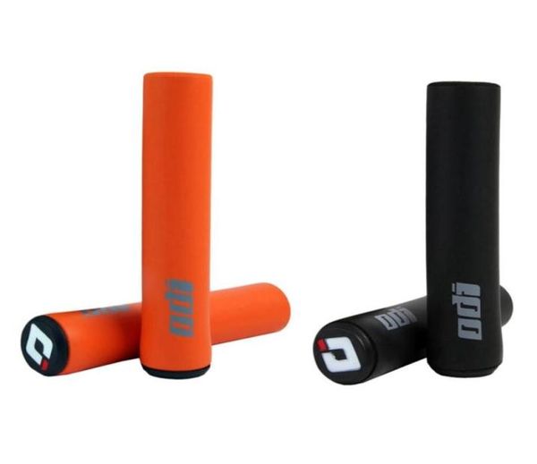 Componentes do guidão da bicicleta 4x odi mtb aperto da bicicleta silicone guiador apertos absorvendo macio montanha laranja black6009982