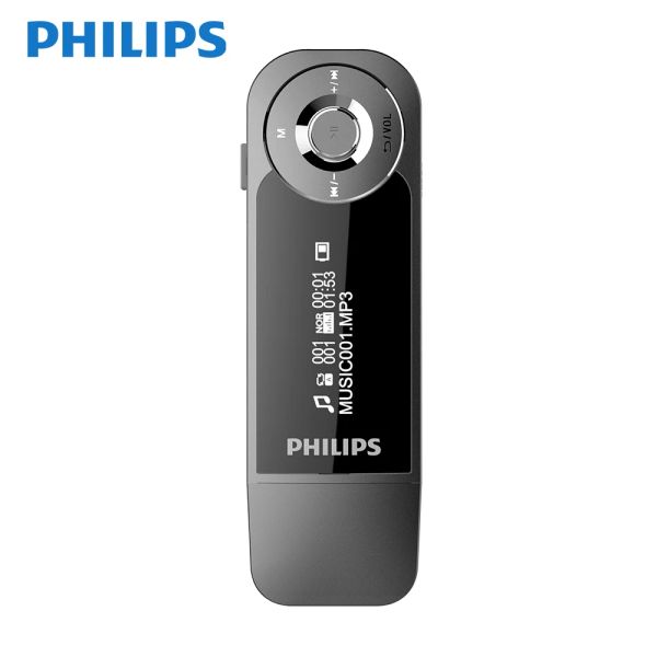 Reprodutor Philips 8GB mini klip muzyki MP3 odtwarzacz z ekranu mini klip cyfrowy Mp3 odtwarzacz hifi z radiem FM USB SA1208