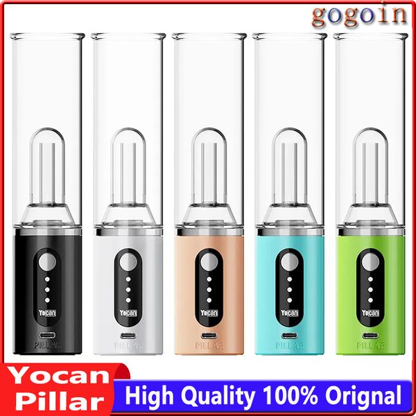 Yocan Pillar E-cigarro Kits 1400mAh Bateria Tensão Variável Bateria TGT Bobina USB Carregador Ajustável Fluxo de Ar Vape Pen