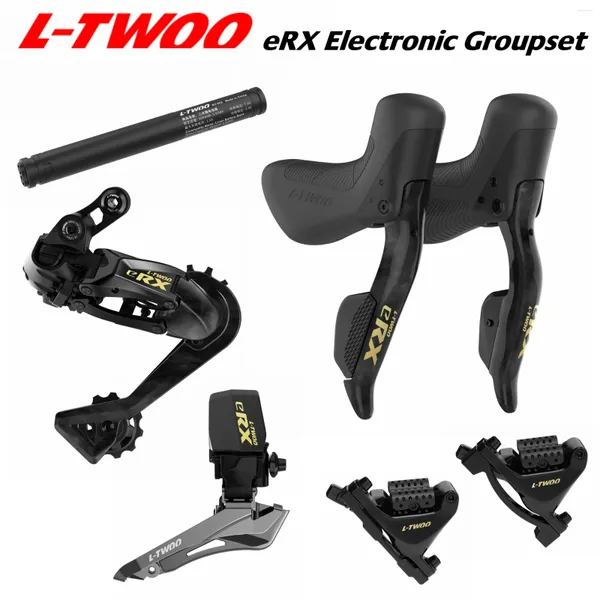 Desviadores de bicicleta LTWOO ERX ER9 2x12s / 2x11s Electronic Groupset Road Bateria substituível Programação de aplicativos