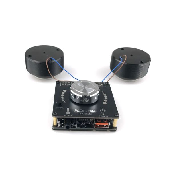 Alto-falantes 25W Ressonância Vibração Alto-falante Bluetooth Estéreo Áudio Classe D Amplificador de Potência Subwoofer DIY 2.0 Sistema de Som HiFi