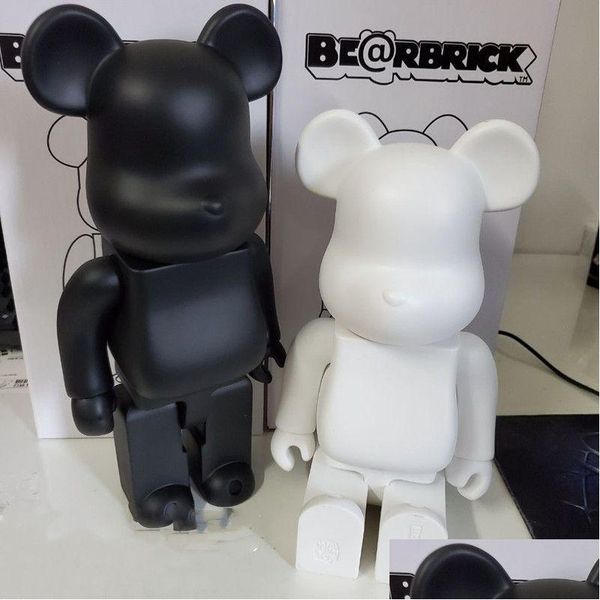 Jogos de filme O Bearbrick Bear Building Blocks Tendência Boneca Modelo Feito à Mão Enfeites Cor Sólida 40028Cm Drop Delivery Brinquedos Presentes Ac Dhzmg