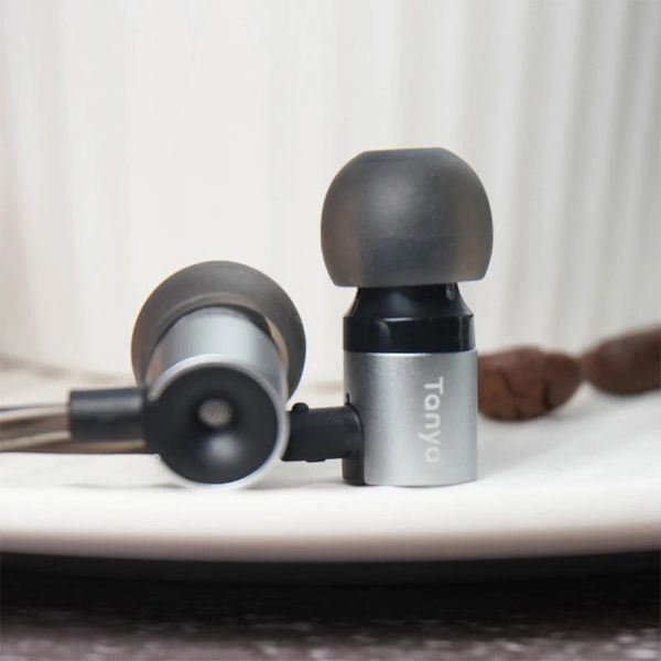 Kopfhörer TANCHJIM TANYA Beste kabelgebundene In-Ear-HiFi-IEMs-Ohrhörer DSP 7 mm dynamisch mit Typ C/3,5 mm Stecker HD-Mikrofon 4N sauerstofffreies Kabel