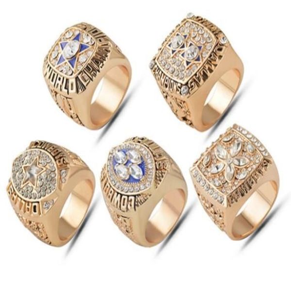 Collezione di souvenir dei fan 1992 1993 1995 1977 Stagione 1971 Cowboys Championship Ring intero302O