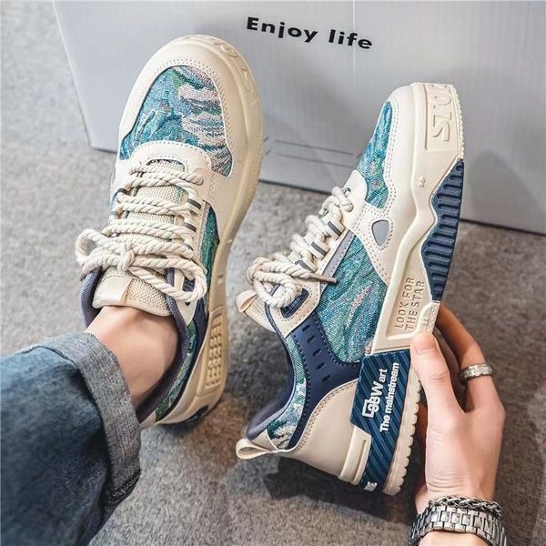 Herrenschuhe neue Frühling Sommer atmungsaktive Segeltuchschuhe Sport Südkorea Outdoor flache Schuhe GAI Low-Top-Board-Schuhe lässige Stoffschuhe