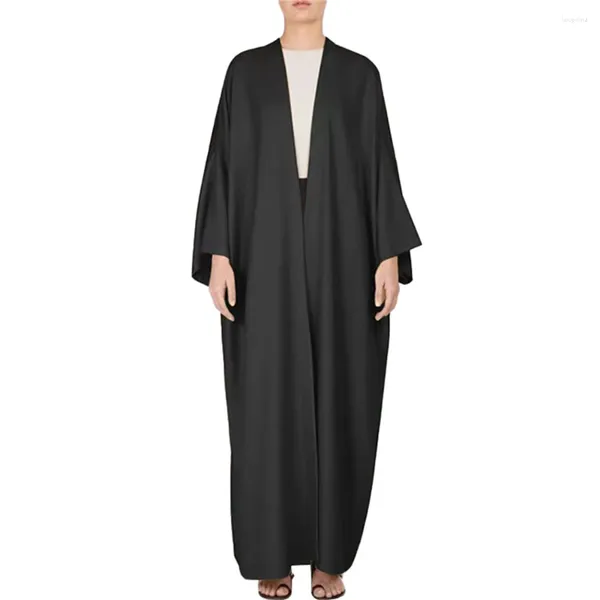 Abbigliamento etnico Eid Party Marocco Donne musulmane Open Abaya Cardigan Maxi abito Turchia Dubai Kimono saudita Abito arabo Caftano islamico Caftano