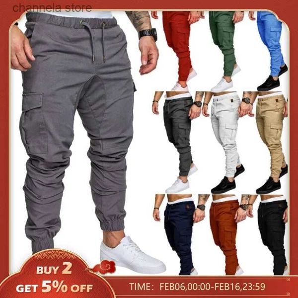 Pantaloni da uomo Jeans da uomo Atletico Estate Multi-Size Selezione colore Abbigliamento da lavoro Fast Dry Jogging New Cargo Pantaloni tattici multitasche T240227