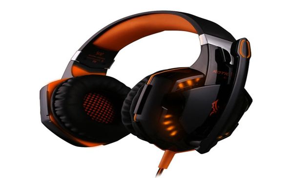 G2000 Overear Game Kopfhörer Gaming Headset Kopfhörer Stirnband mit Mikrofon Stereo Bass LED Licht für PC Game4575197