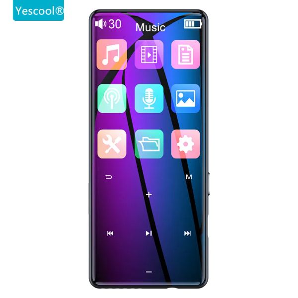 Player Yescool X10 Bluetooth MP3-Player Touch-Tasten 16 GB HiFi Tragbarer Audio-Walkman mit FM-Radio EBook Sprachrekorder MP3-Musik-Player