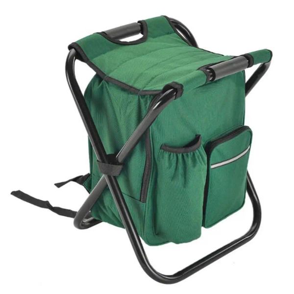 Sacos venda quente dobrável acampamento cadeira de pesca fezes portátil mochila refrigerador caminhadas saco de piquenique caminhadas camuflagem assento saco de mesa