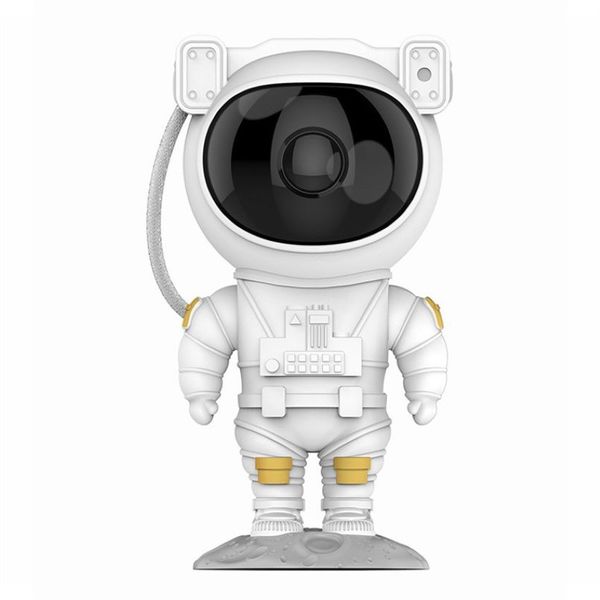 Himmelsprojektionslampe Nachtlichter Astronaut Sternengalaxie Sternlaserprojektor USB-Aufladung Atmosphärenlampe Kinderzimmer Dekor Junge 277J