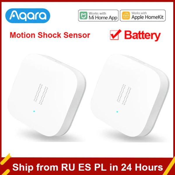 Rilevatore Aqara Sensore di vibrazione Sensore di shock Sensore di movimento intelligente Rilevamento di vibrazioni Monitor di allarme Zigbee per Mihome APP Smart Home