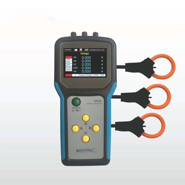 Registratore di potenza portatile Misuratore di tensione trifase a quattro fili Misuratore di corrente digitale intelligente PLS-ME435