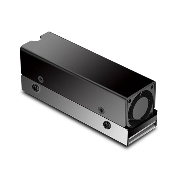 Fãs M.2 SSD Nvme Dissipador de calor M2 2280 Disco de estado sólido Radiador de circulação de ar com ventilador Dissipador de calor de alumínio Refrigerador de almofada térmica