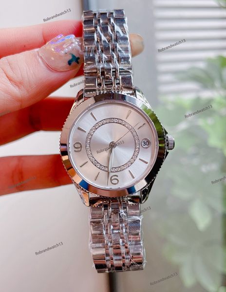 2024 Neue Damen Mechanical Watch Bewegung Sapphire Glas Echtes Kuhhaftverlorten 316L Edelstahl Keramikriemendurchmesser 34 mm importiert Japan Bürgermaschinerie