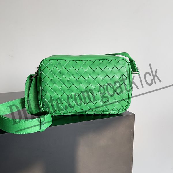 10a bolsa de designer de alta qualidade pequena bolsa de câmera feminina 24.5cm couro genuíno luxo verde preto cinza crossbody mensageiro sacos de ombro