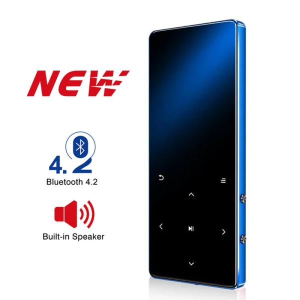 Игроки Bluetooth Mp3 -плеер динамик Hifi Metal Portable Walkman с FM Radio Recording Constructin Touch Touch Key 1,8 -дюймовый экран TFT