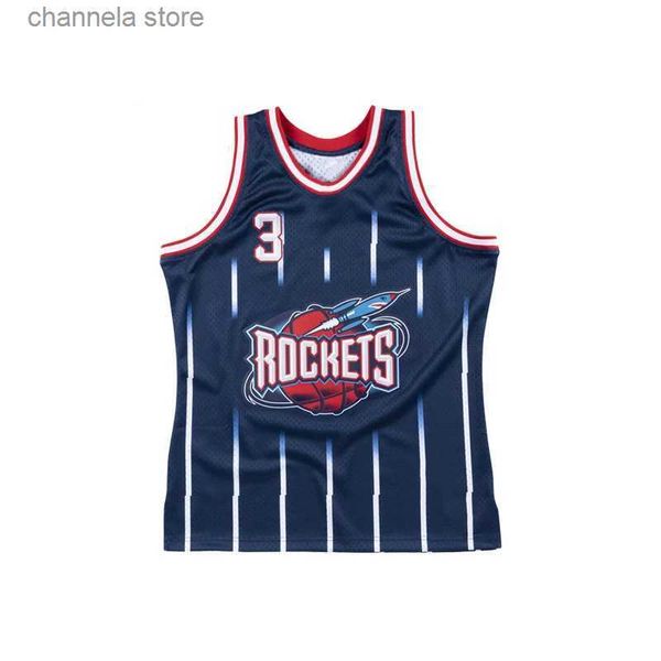 Regatas masculinas Nova Regata Rocket Team jersey fã de basquete jersey terno de treinamento 3D popular verão correndo suor absorvendo secagem rápida top T240227