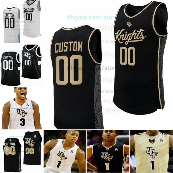 Maglie da basket personalizzate UCF Knights Uomo Donna Gioventù Tutte cucite 5 Avery Diggs 12 Dazon Ingram 2 Matt Milon 20 Frank Bertz 2 Terrell Allen 24 Tacko Fall