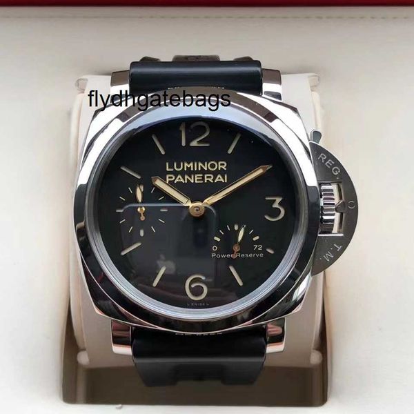 Uhren für Herren Luminor Luxus Designer Paneraiis Armbanduhren Shooting 1950 Serie Pam00423 Mechanische Herrenuhr Wasserdicht Edelstahl