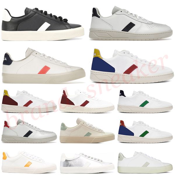 2024 Designer Sneakers V10 Campo Baixo Chromefree Esplar Sapatos de Couro Mulheres Mens Moda Luxo Branco Preto Verde Autêntico Placa-Forme Treinadores Tamanho 45