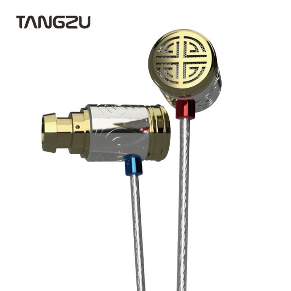 Наушники TANGZU Princess Changle, металлическая HIFI проводная гарнитура, 6 мм, микродинамический блок, наушники-вкладыши, монитор, аудио, музыка, аудиофильские наушники