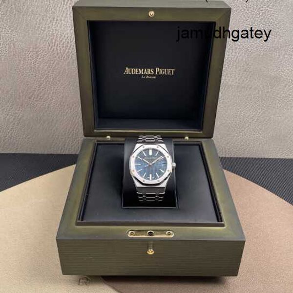 Брендовые женские наручные часы AP Наручные часы Royal Oak Series 15510ST Blue Disc Мужские деловые модные мужские часы для отдыха и спорта