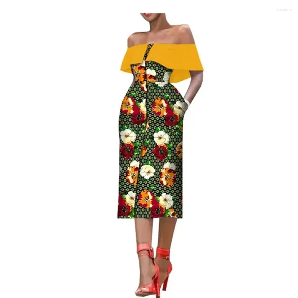 Abbigliamento etnico Abiti con stampa africana per le donne Abiti da festa sexy Abiti tradizionali taglie forti Abito maxi Abito Dashiki Elegante