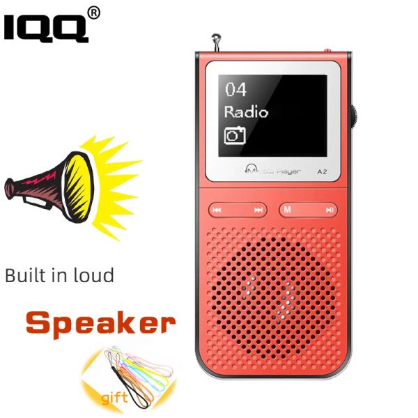 Плееры IQQ Mp3-плеер с Lound Speak и 8G могут воспроизводить 100 часов. Встроенная поддержка FM-радио. Расширение до 128G. Портативный плеер.