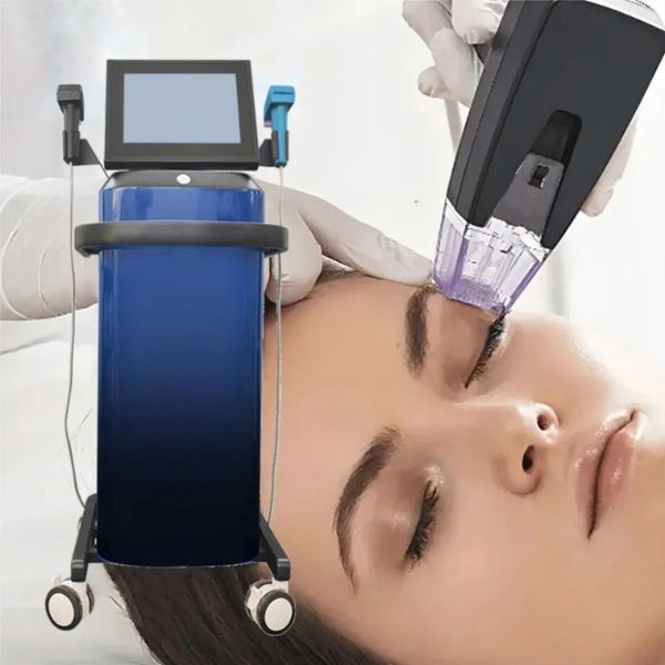 Equipamento fracionário da remoção da cicatriz de Microneedle do tratamento da acne da revitalização da pele da máquina do Rf de 3 cores opcional branco preto azul Morpheus 8 Microneedling para Spa47